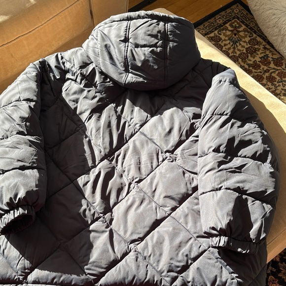 Lands' End Black Puffer Jacket - Picture 3 of 5